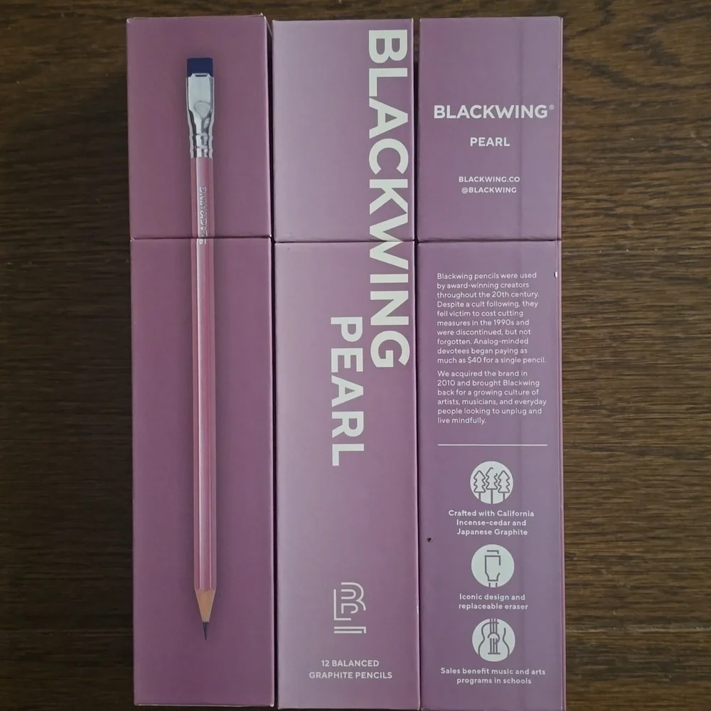 ❤️BUY 5 GET 3 FREE Blackwing Pearl Pink Pencil,Set of 12,Retail Price$34.95 USD